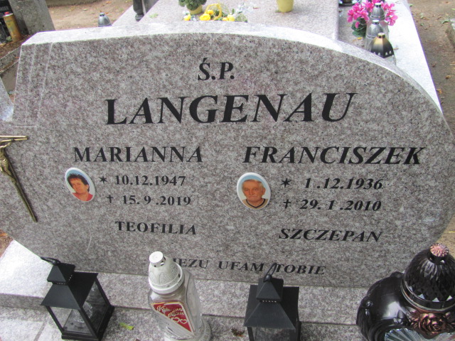 Franciszek Langenau 1936 Wyrzysk - Grobonet - Wyszukiwarka osób pochowanych