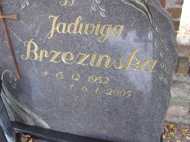 Jadwiga Brzezińska  1952 Wyrzysk - Grobonet - Wyszukiwarka osób pochowanych