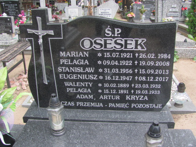 Pelagia Osesek 1891 Wyrzysk - Grobonet - Wyszukiwarka osób pochowanych