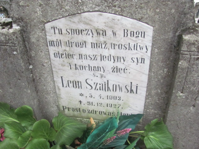 Leon Szajkowski 1903 Wyrzysk - Grobonet - Wyszukiwarka osób pochowanych