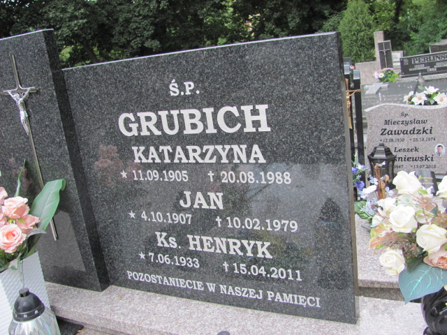 Jerzy Grubich 1939 Wyrzysk - Grobonet - Wyszukiwarka osób pochowanych