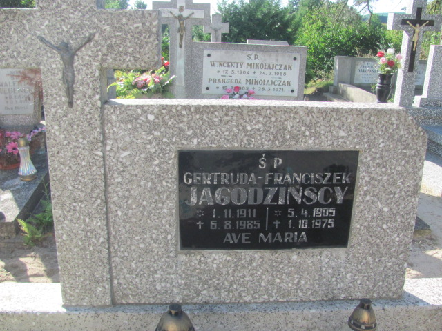 Franciszek Jagodziński 1905 Wyrzysk - Grobonet - Wyszukiwarka osób pochowanych