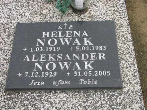 Helena Nowak 1919 Wyrzysk - Grobonet - Wyszukiwarka osób pochowanych