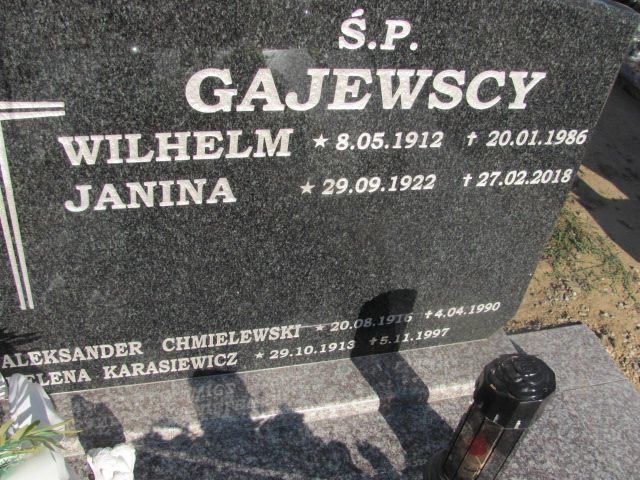 Wilhelm Gajewski 1912 Wyrzysk - Grobonet - Wyszukiwarka osób pochowanych