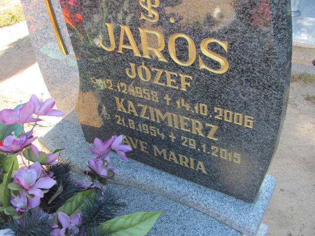 Kazimierz Jaros 1954 Wyrzysk - Grobonet - Wyszukiwarka osób pochowanych