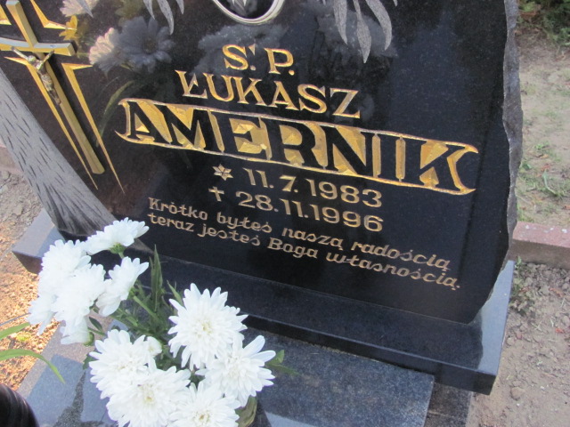 Łukasz Amernik 1983 Wyrzysk - Grobonet - Wyszukiwarka osób pochowanych